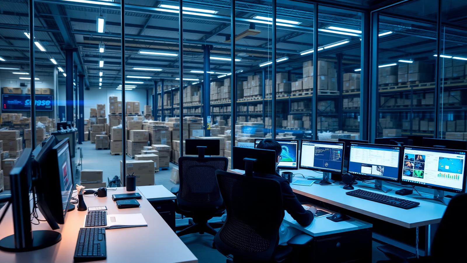 Ecommerce operations team managing orders, listings and inventory dashboards in a modern workspace